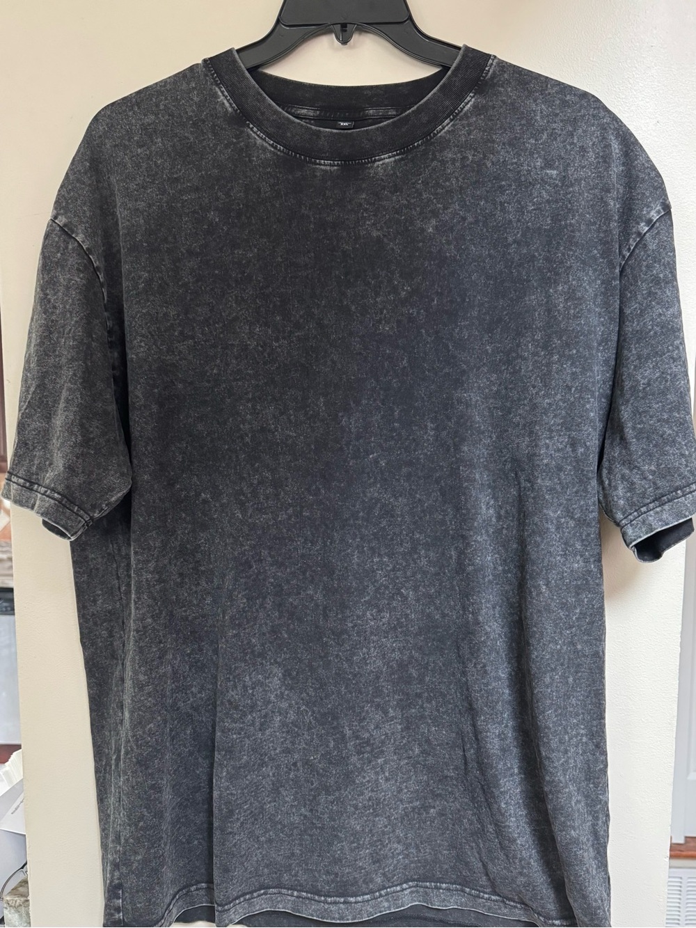 Vintage Washed Black Short Sleeve Crewneck Tee